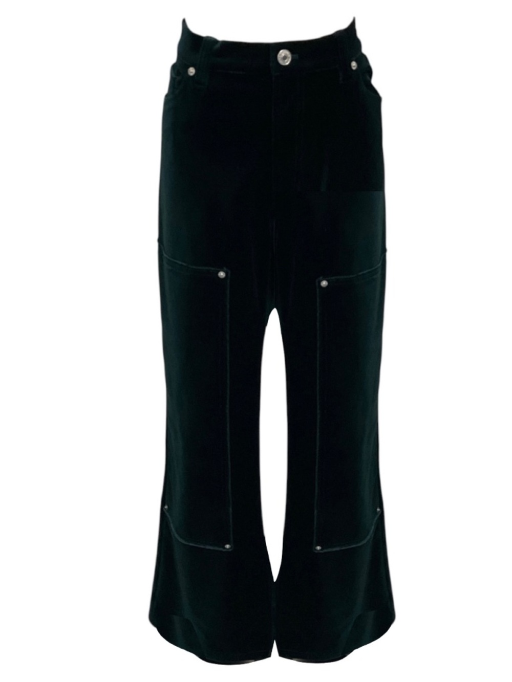 RE/DONE SPRUCE VELVET WORKWEAR WIDE LEG JEANS